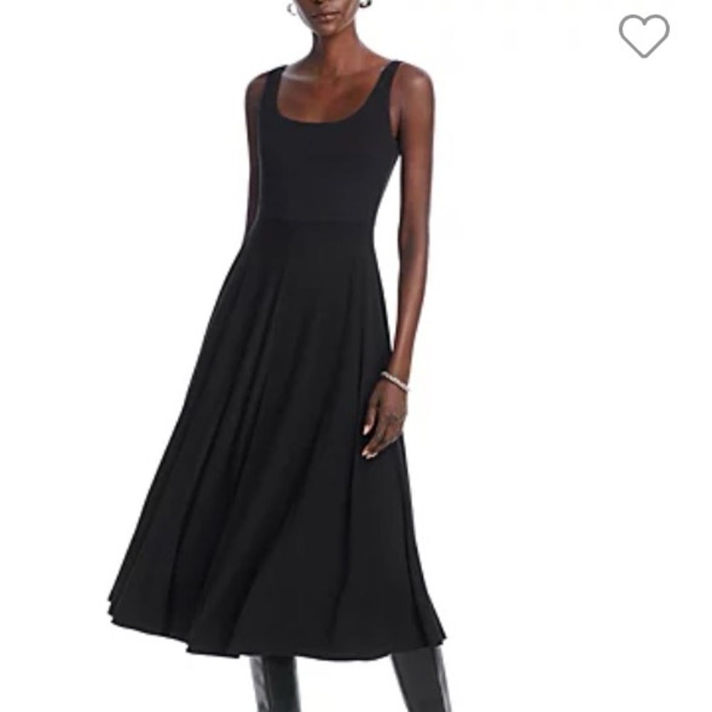 Stretchy jersey knit ballet core full skirt dress